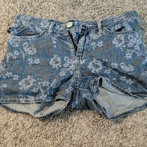 Rock & republic floral Shorts Sz 6 high waisted